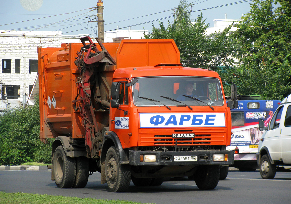 Нижегородская область, № А 314 РТ 152 — КамАЗ-43255-A3