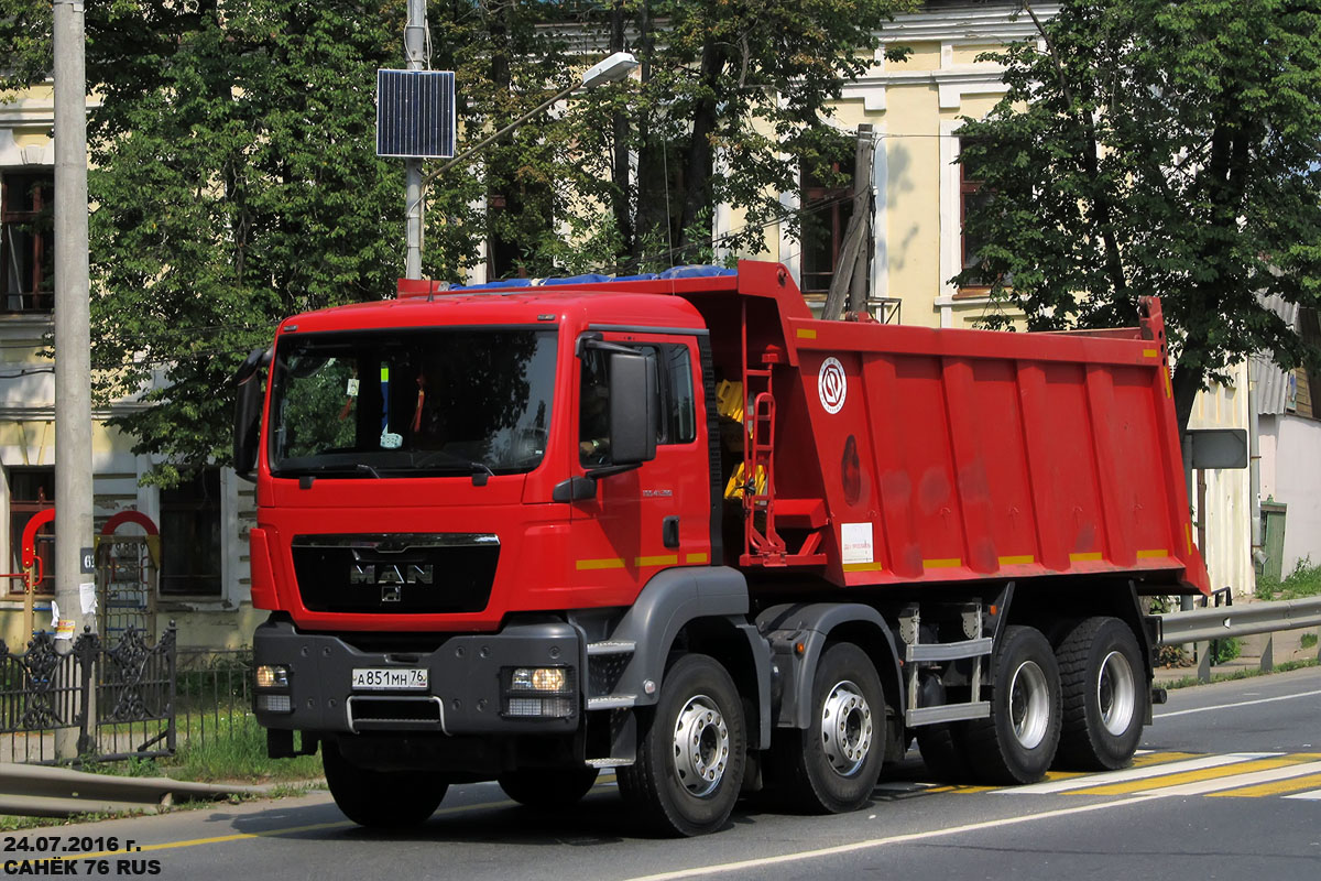 Ярославская область, № А 851 МН 76 — MAN TGS ('2007) 41.390