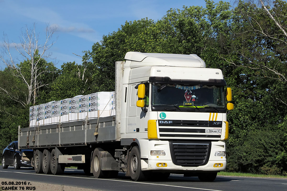 Смоленская область, № О 384 НК 67 — DAF XF105 FT