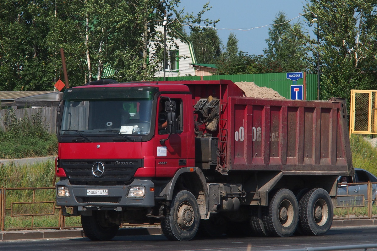 Ханты-Мансийский автоном.округ, № О 008 СО 86 — Mercedes-Benz Actros ('2003) 3332