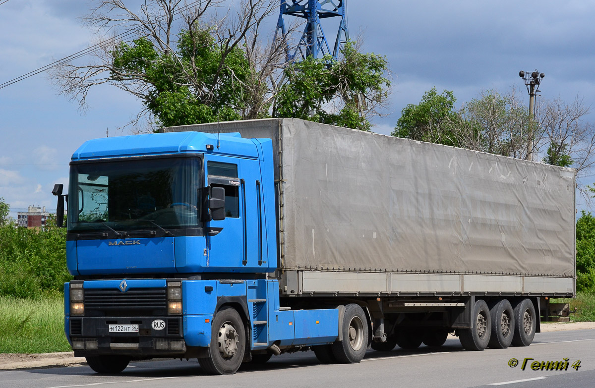 Волгоградская область, № М 122 НТ 34 — Renault Magnum Integral ('1997)