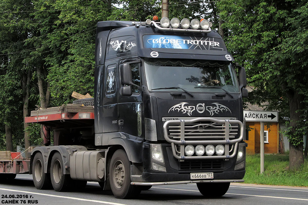 Краснодарский край, № К 666 ВВ 123 — Volvo ('2008) FH.520