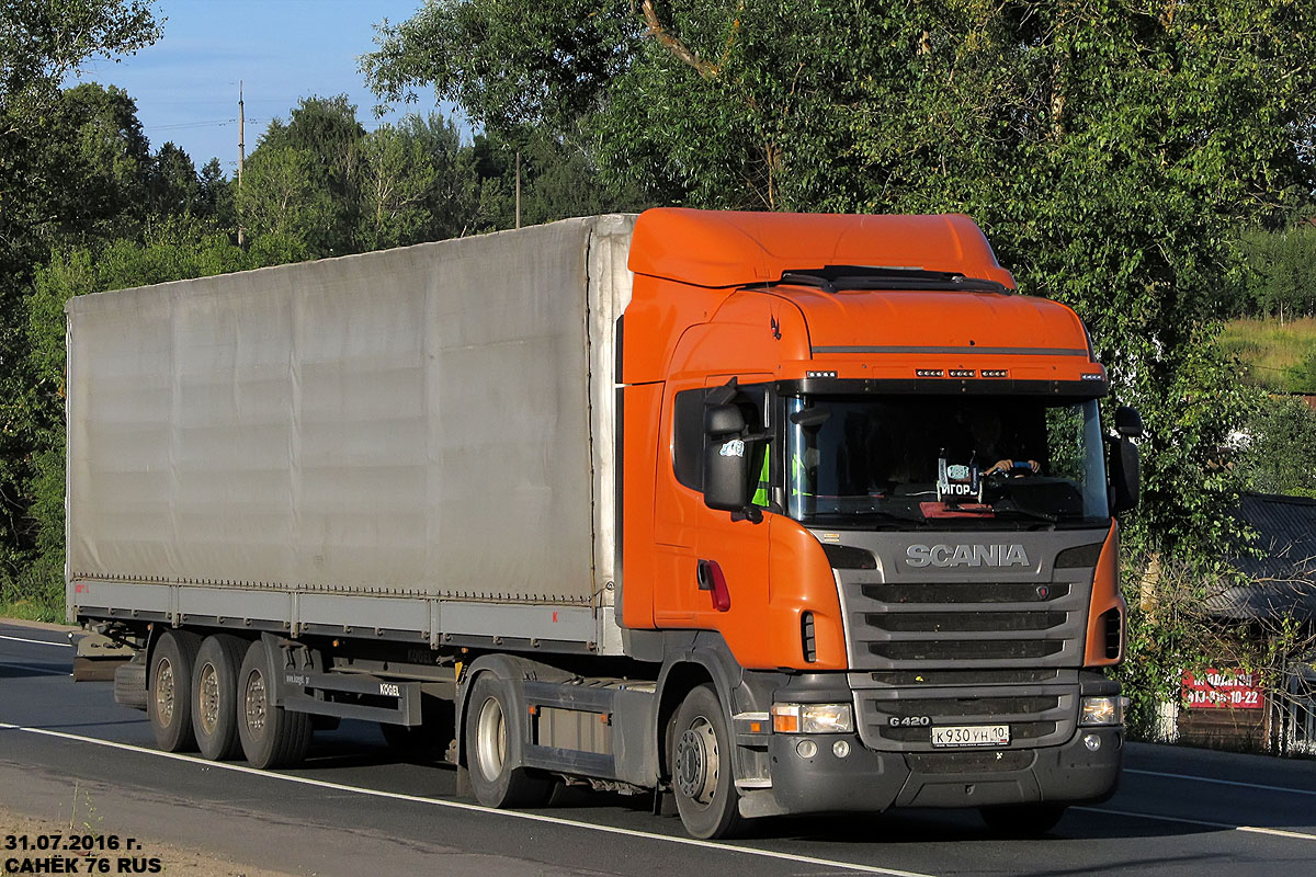 Карелия, № К 930 УН 10 — Scania ('2009) G420