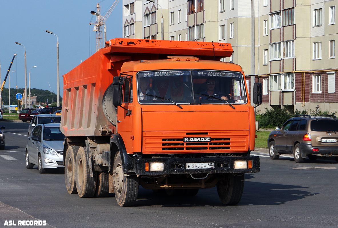 Псковская область, № Е 843 ЕА 60 — КамАЗ-65115 (общая модель)