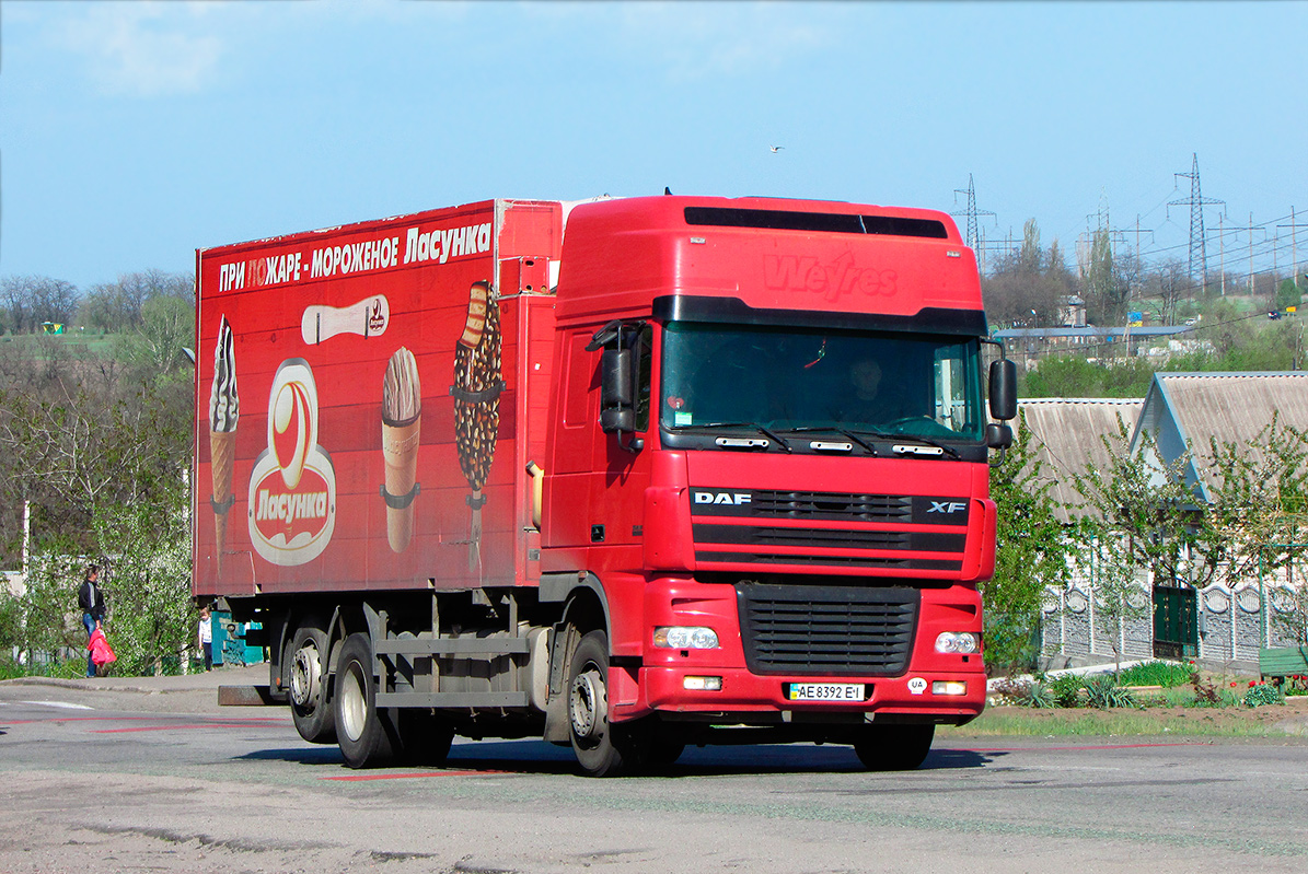 Днепропетровская область, № АЕ 8392 ЕІ — DAF XF95 FAR