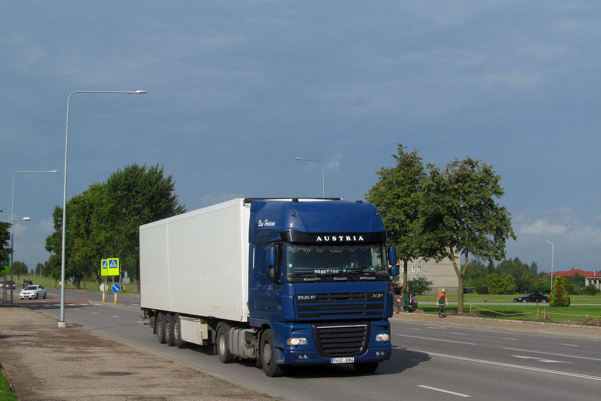 Литва, № FGE 884 — DAF XF105 FT