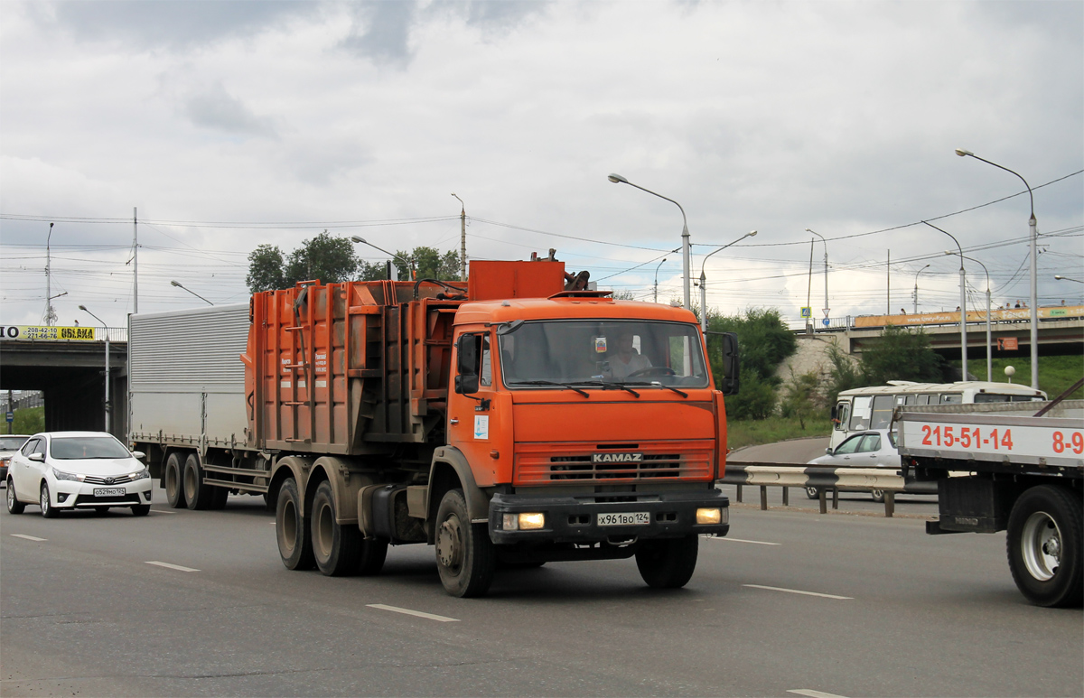 Красноярский край, № Х 961 ВО 124 — КамАЗ-65115-D3