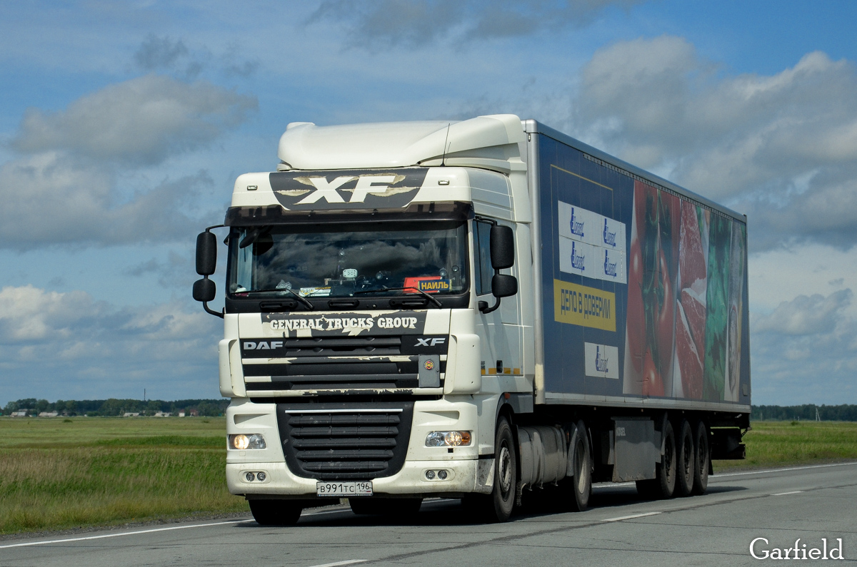 Свердловская область, № В 991 ТС 196 — DAF XF105 FT