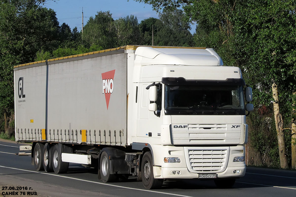 Костромская область, № М 505 СУ 44 — DAF XF105 FT