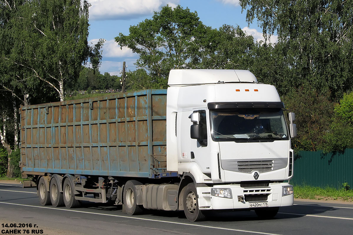 Санкт-Петербург, № В 420 МС 178 — Renault Premium ('2006) [X9P]