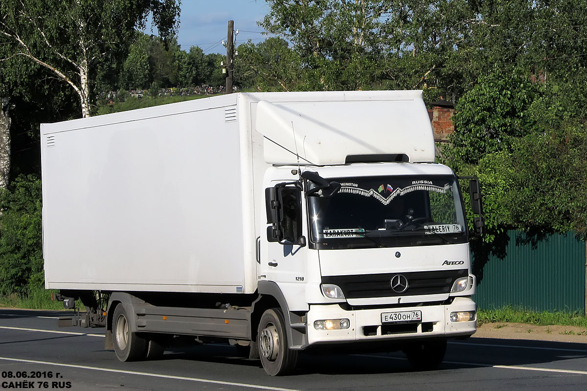 Ярославская область, № Е 430 ОН 76 — Mercedes-Benz Atego 1218