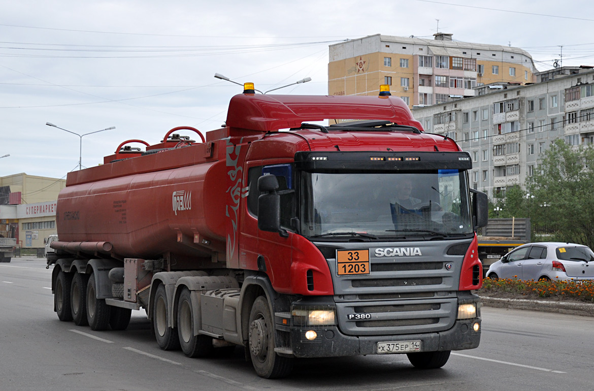 Саха (Якутия), № Х 375 ЕР 14 — Scania ('2004) P380