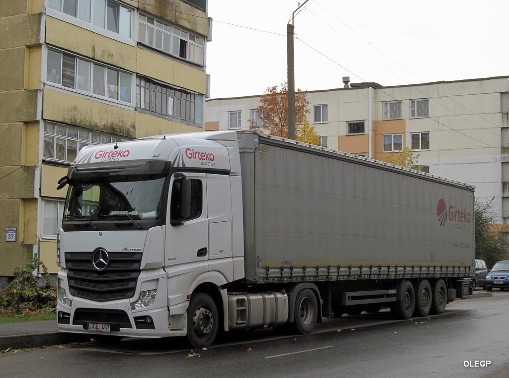 Литва, № JGE 487 — Mercedes-Benz Actros ('2011) 1845