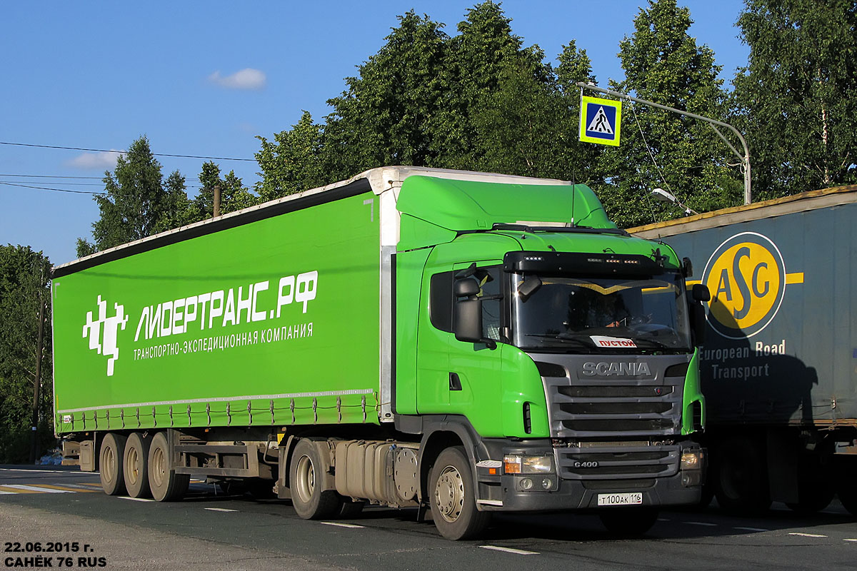 Татарстан, № Т 100 АК 116 — Scania ('2009) G400