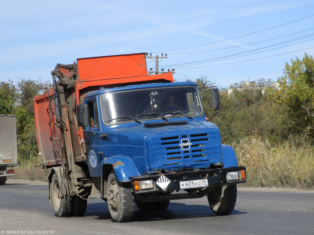 Волгоградская область, № К 605 КО 34 — ЗИЛ-433362