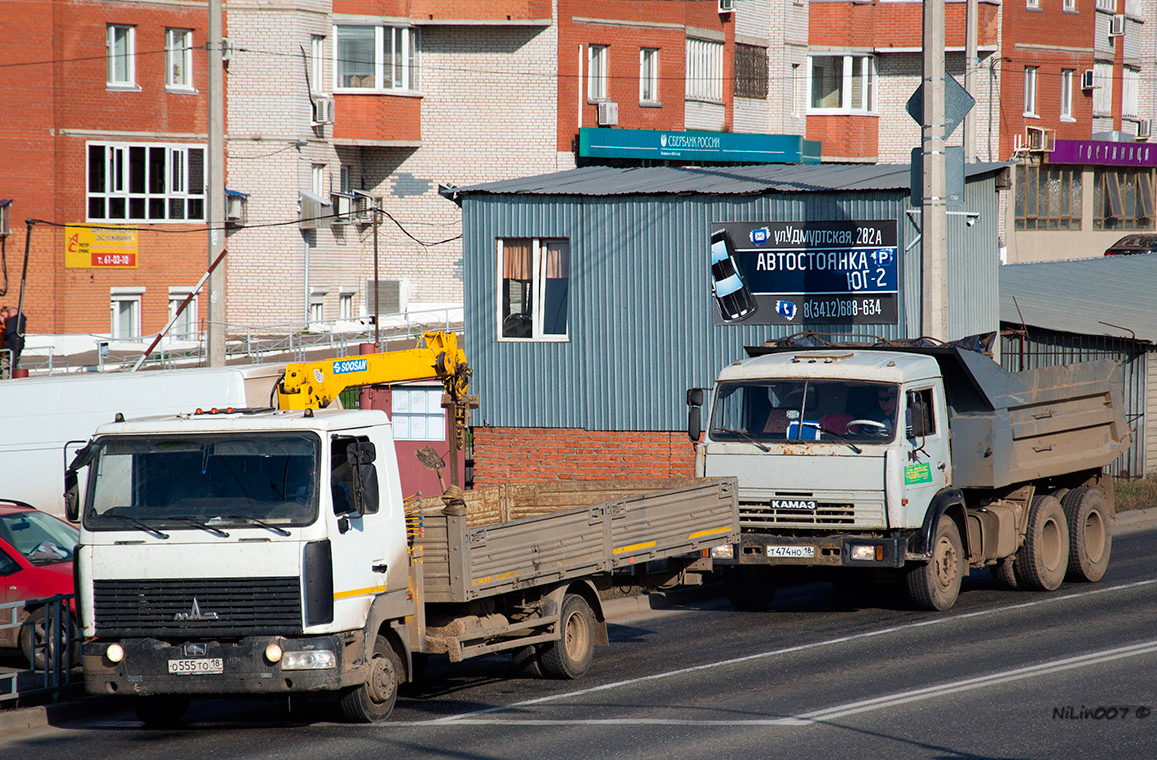 Удмуртия, № О 555 ТО 18 — МАЗ-437143 "Зубрёнок"