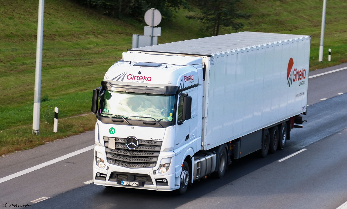 Литва, № HGJ 274 — Mercedes-Benz Actros ('2011) 1845