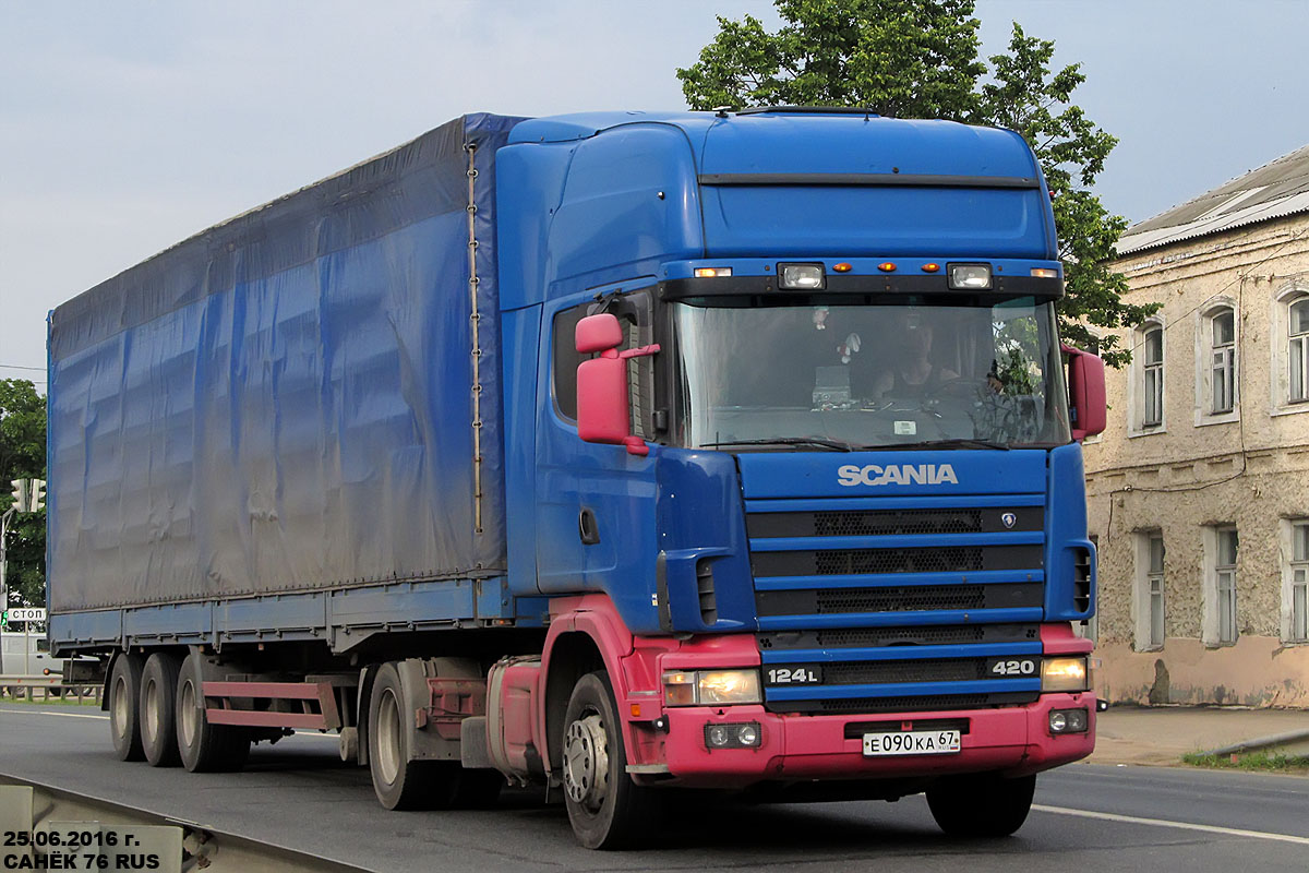 Смоленская область, № Е 090 КА 67 — Scania ('1996) R124L