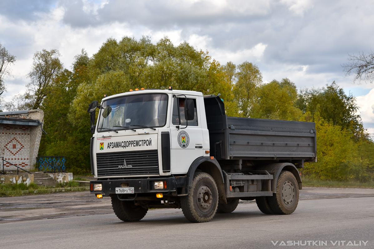 Нижегородская область, № К 168 РО 152 — МАЗ-5551A2