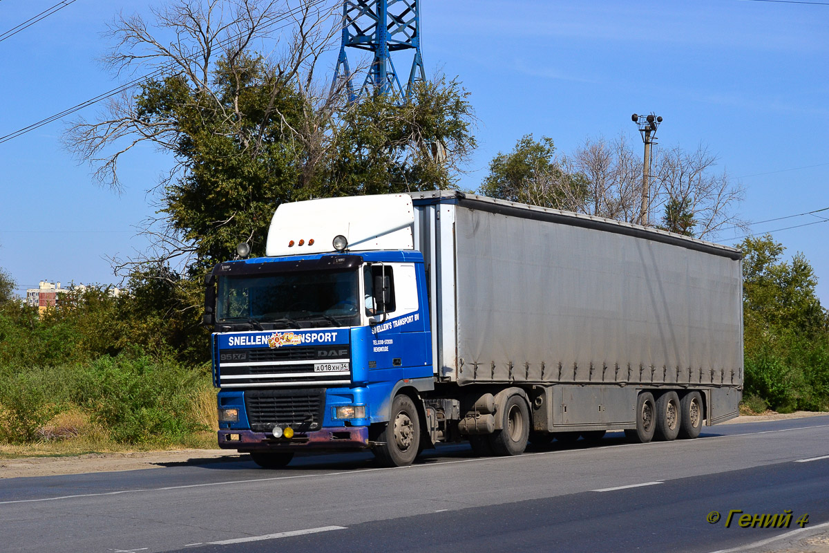 Волгоградская область, № А 018 ХН 34 — DAF 95XF FT