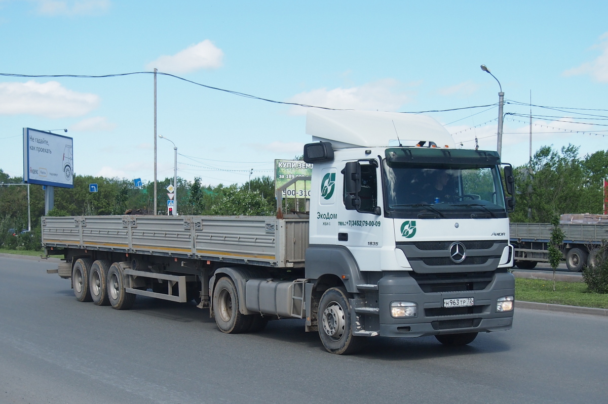 Тюменская область, № Н 963 ТР 72 — Mercedes-Benz Axor 1835 [Z9M]