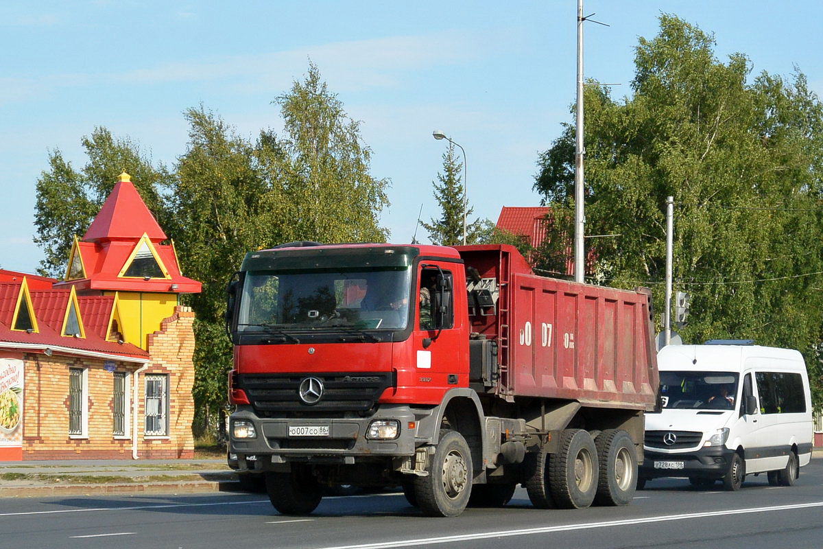 Ханты-Мансийский автоном.округ, № О 007 СО 86 — Mercedes-Benz Actros ('2003) 3332