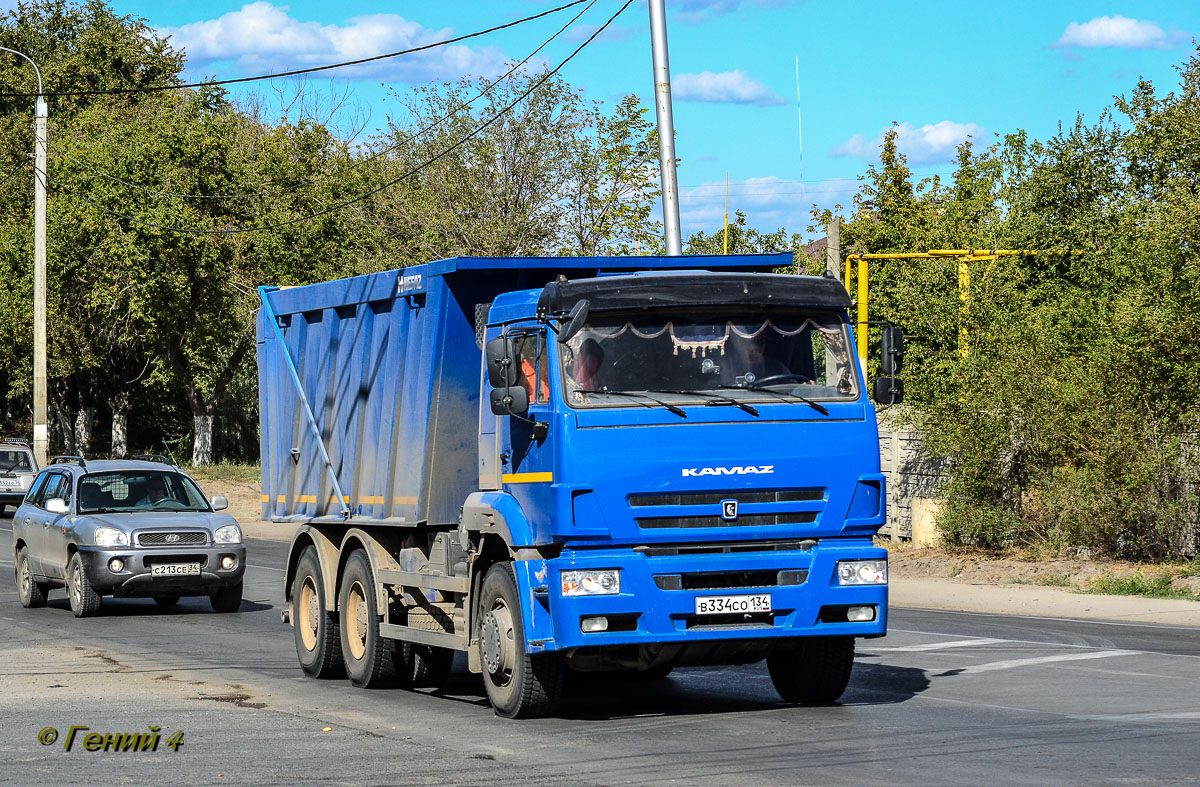 Волгоградская область, № В 334 СО 134 — КамАЗ-6520-43