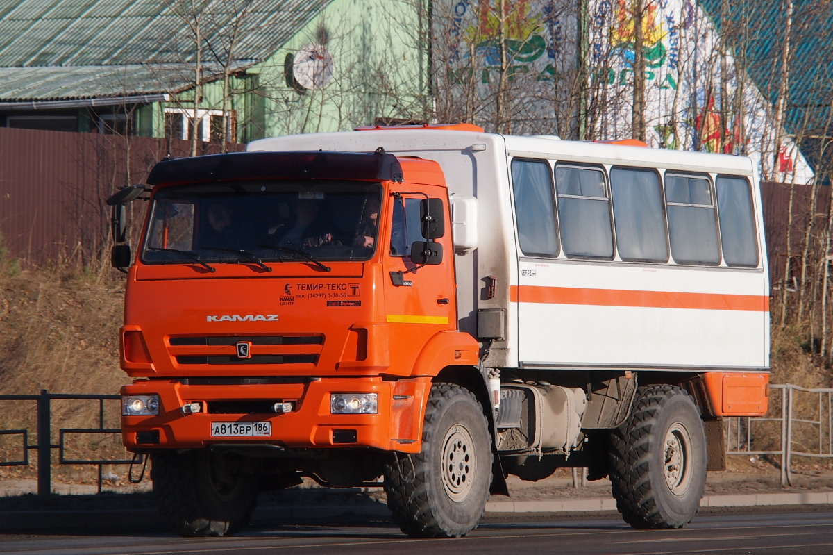 Ханты-Мансийский автоном.округ, № А 813 ВР 186 — КамАЗ-43502-45