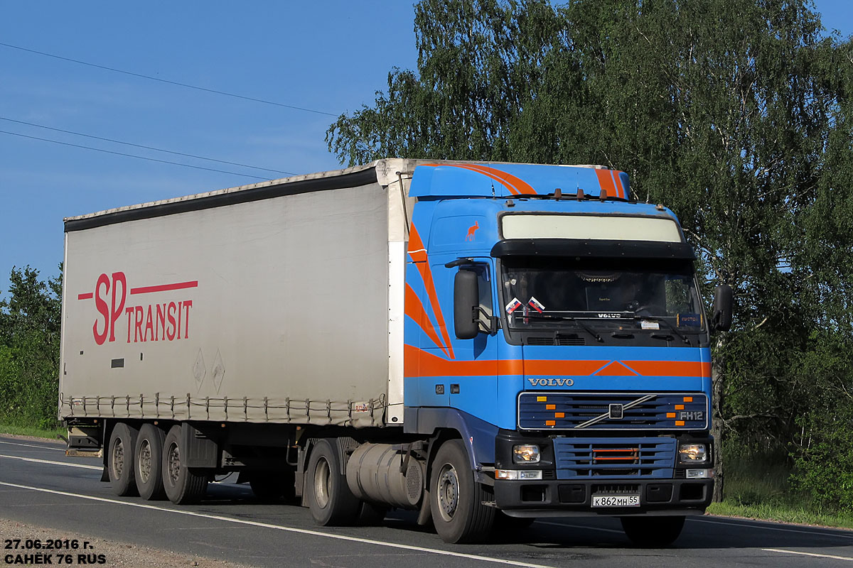 Омская область, № К 862 МН 55 — Volvo ('1993) FH12.420