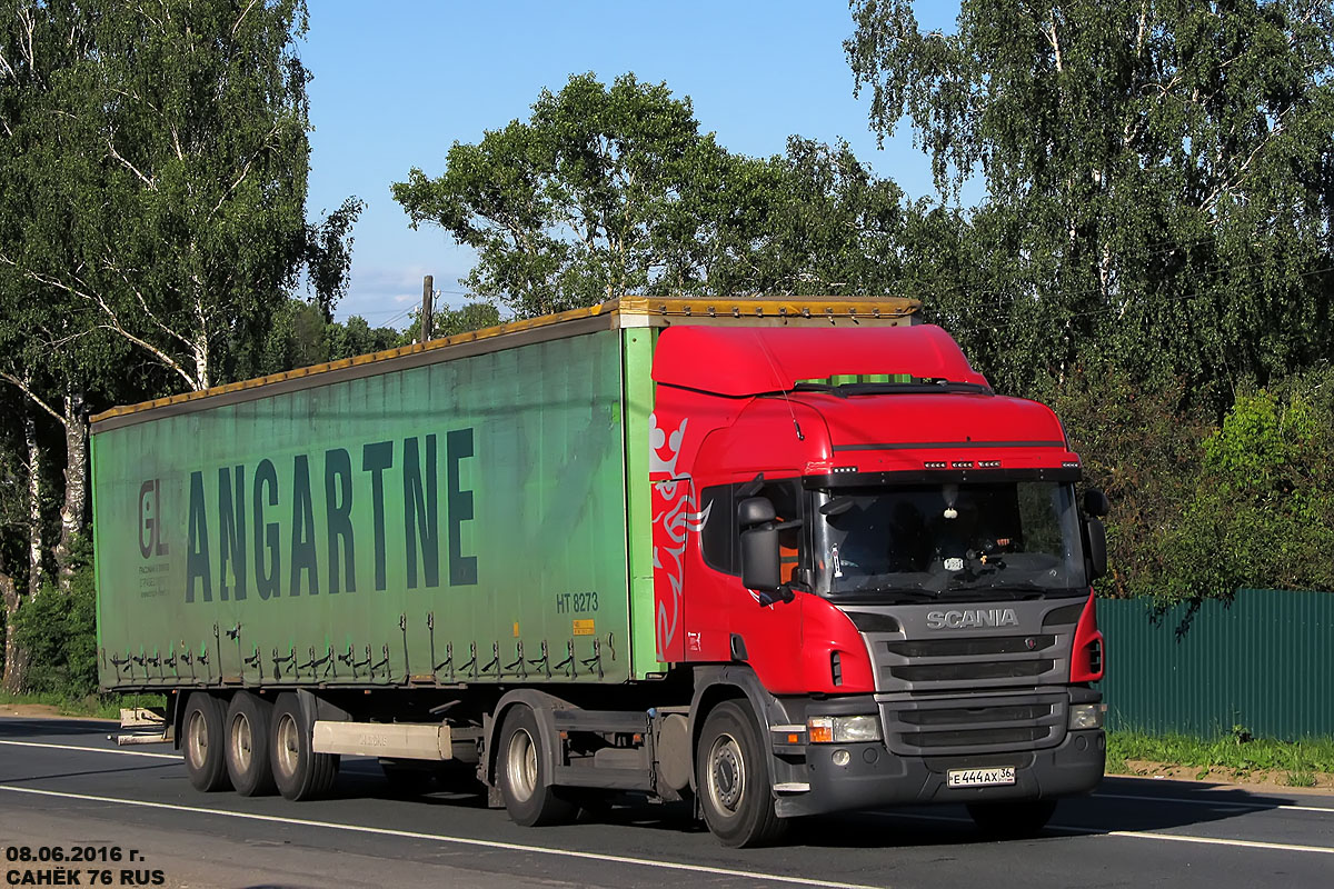 Воронежская область, № Е 444 АХ 36 — Scania ('2009, общая модель)