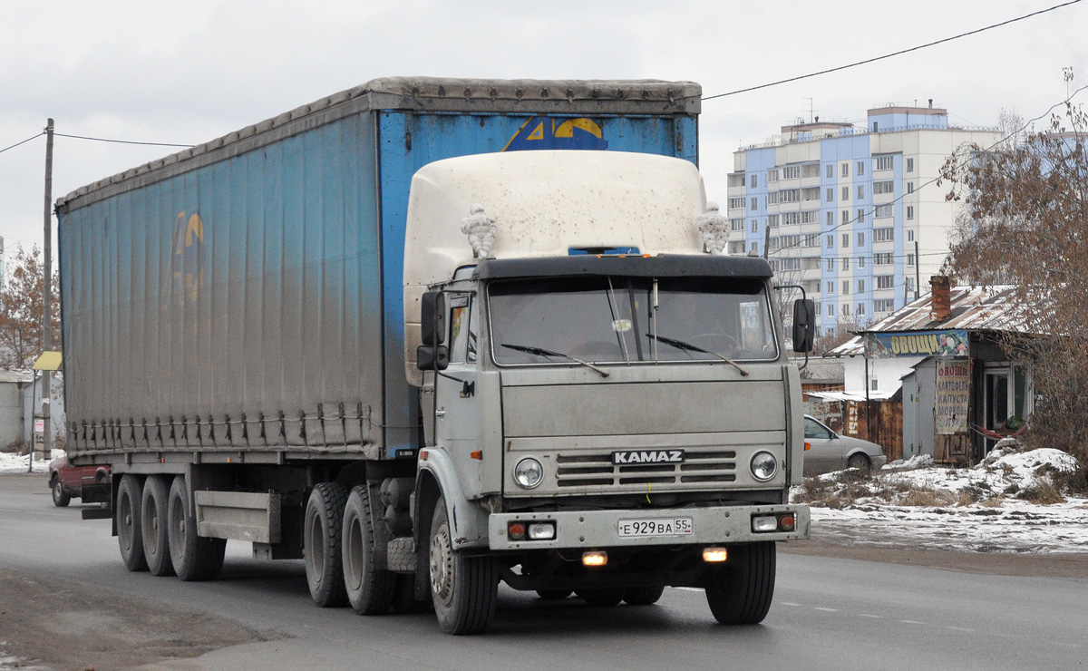 Омская область, № Е 929 ВА 55 — КамАЗ-54112