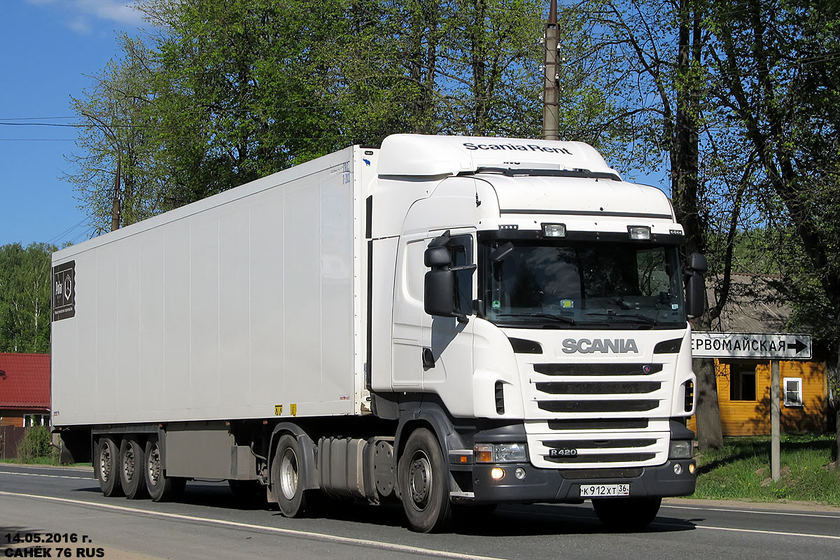 Воронежская область, № К 912 ХТ 36 — Scania ('2009) R420
