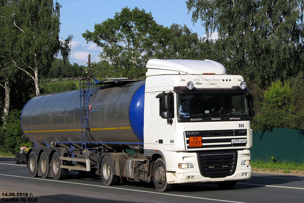 Костромская область, № Н 379 УВ 44 — DAF XF105 FT