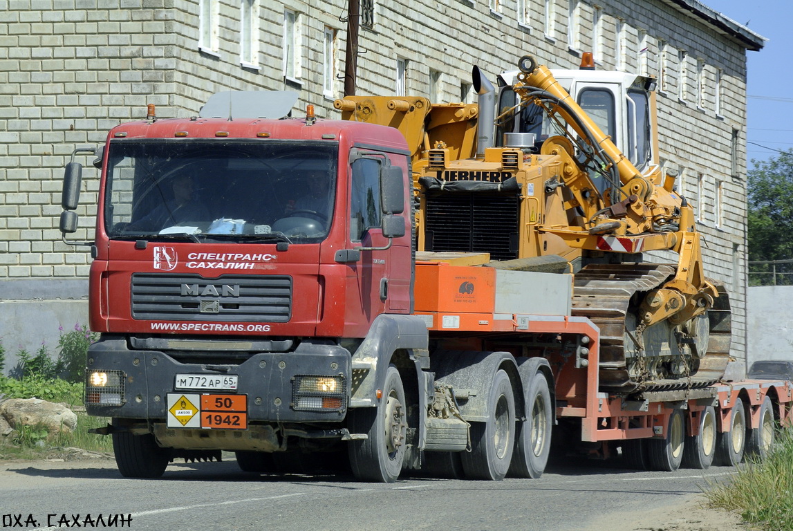 Сахалинская область, № М 772 АР 65 — MAN TGA 33.480