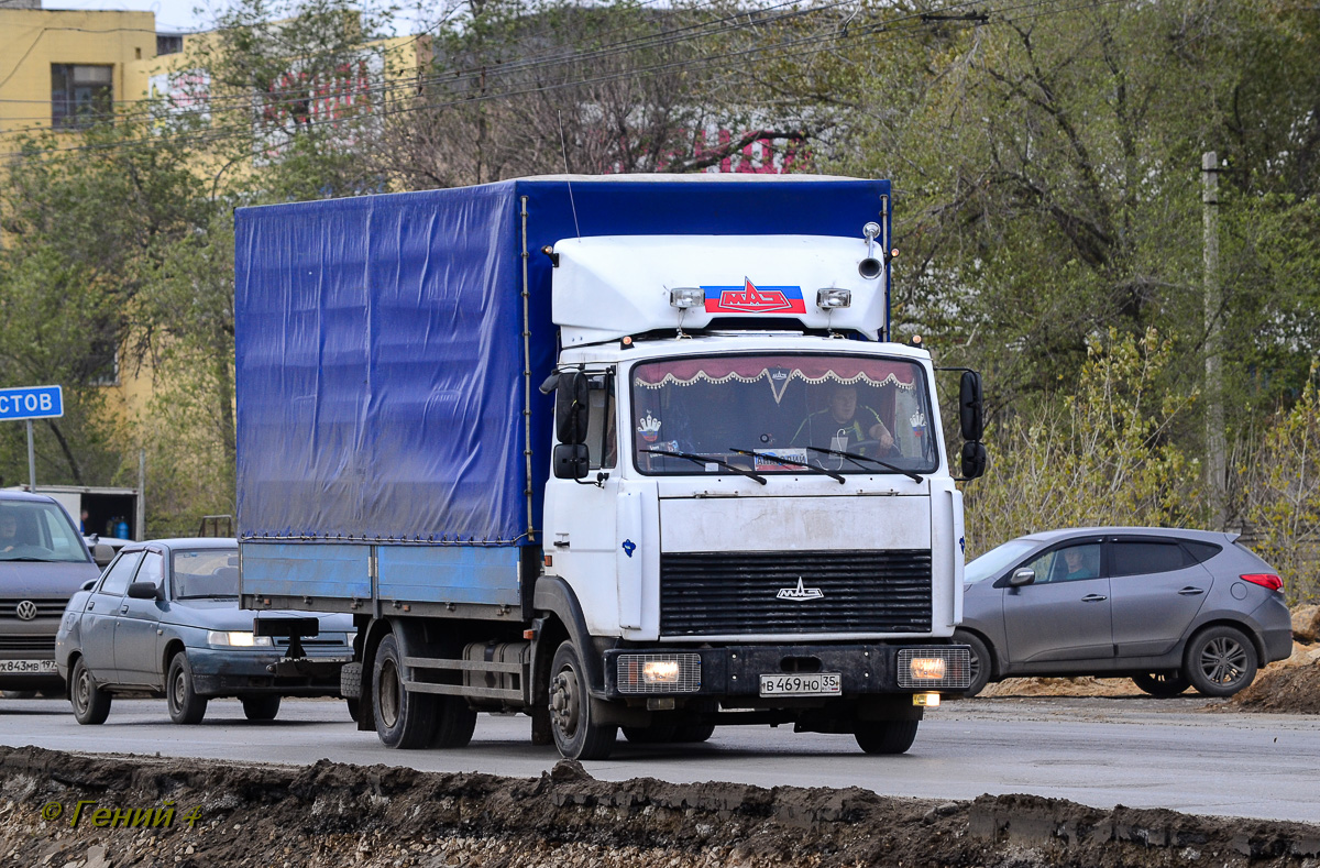 Вологодская область, № В 469 НО 35 — МАЗ-437041 "Зубрёнок"