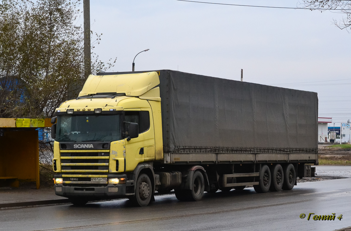 Волгоградская область, № В 981 АР 134 — Scania ('1996) R124G