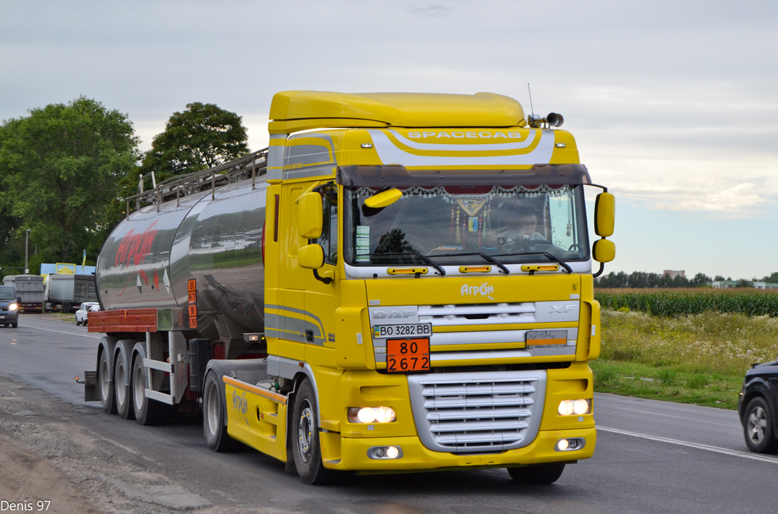 Тернопольская область, № ВО 3282 ВВ — DAF XF105 FT