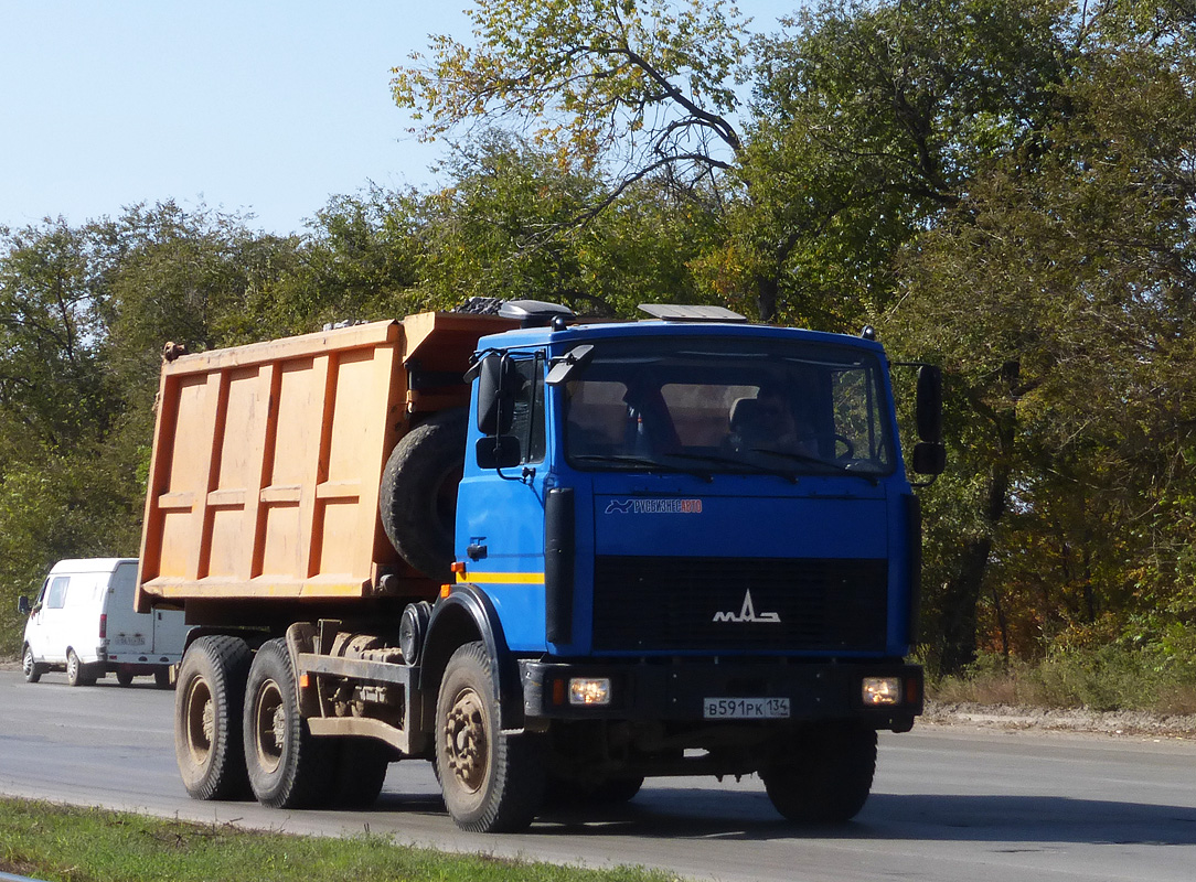 Волгоградская область, № В 591 РК 134 — МАЗ-5516X5