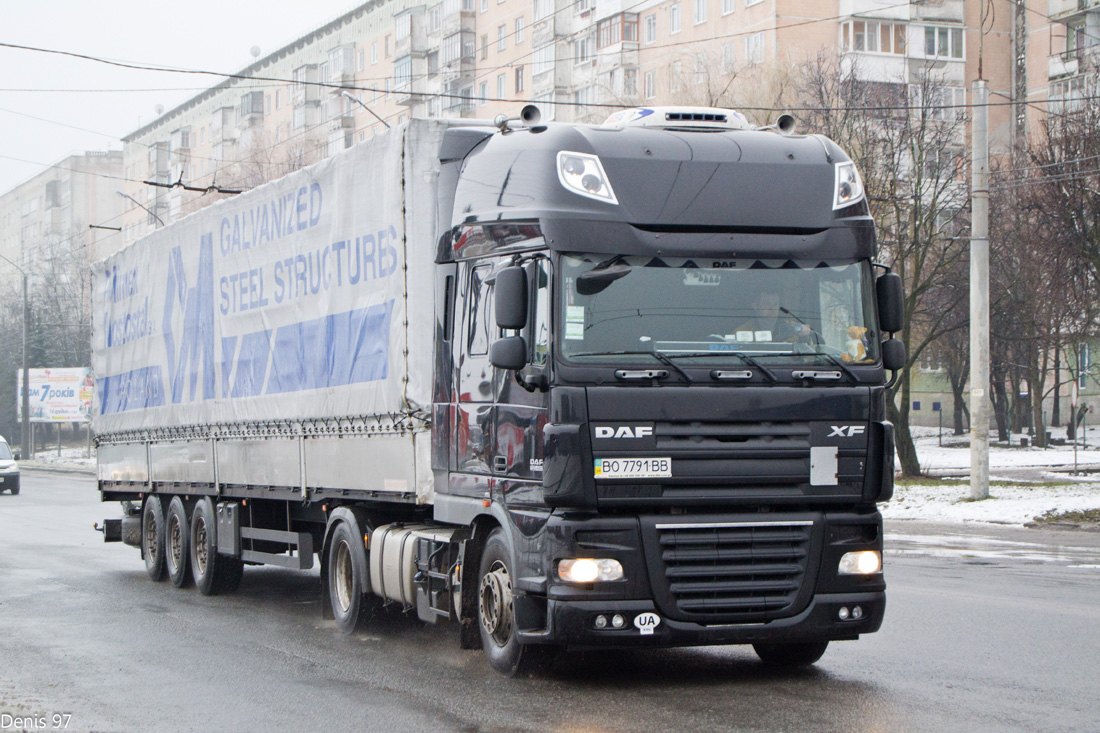 Тернопольская область, № ВО 7791 ВВ — DAF XF105 FT