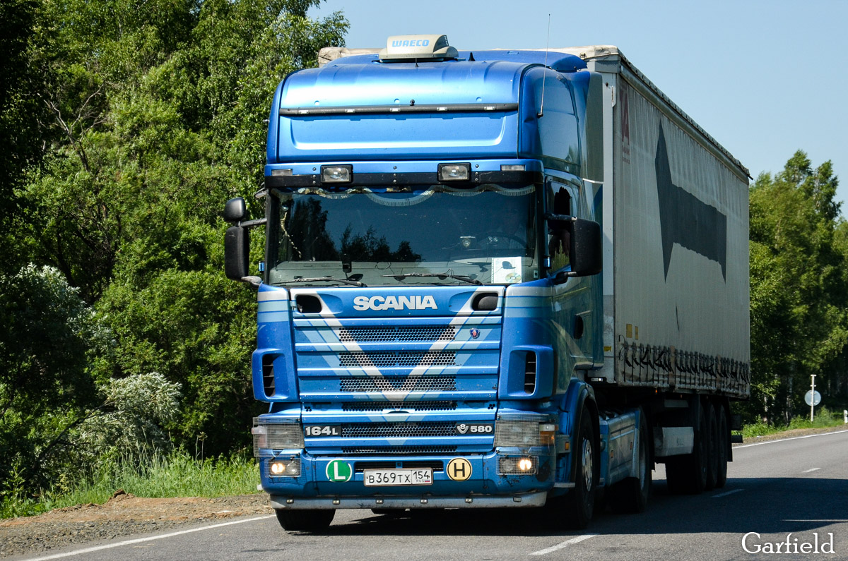 Новосибирская область, № В 369 ТХ 154 — Scania ('1996) R164L