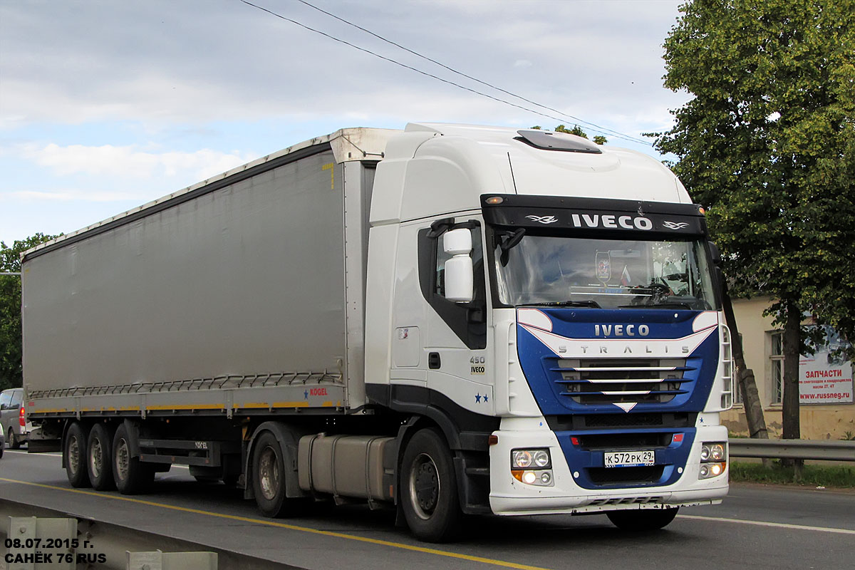 Архангельская область, № К 572 РК 29 — IVECO Stralis ('2012) 450