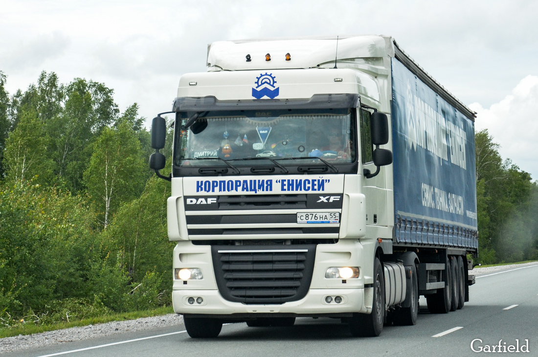 Омская область, № С 876 НА 55 — DAF XF105 FT