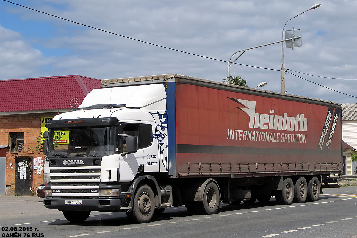 Кировская область, № У 864 НС 43 — Scania ('1996) P114G