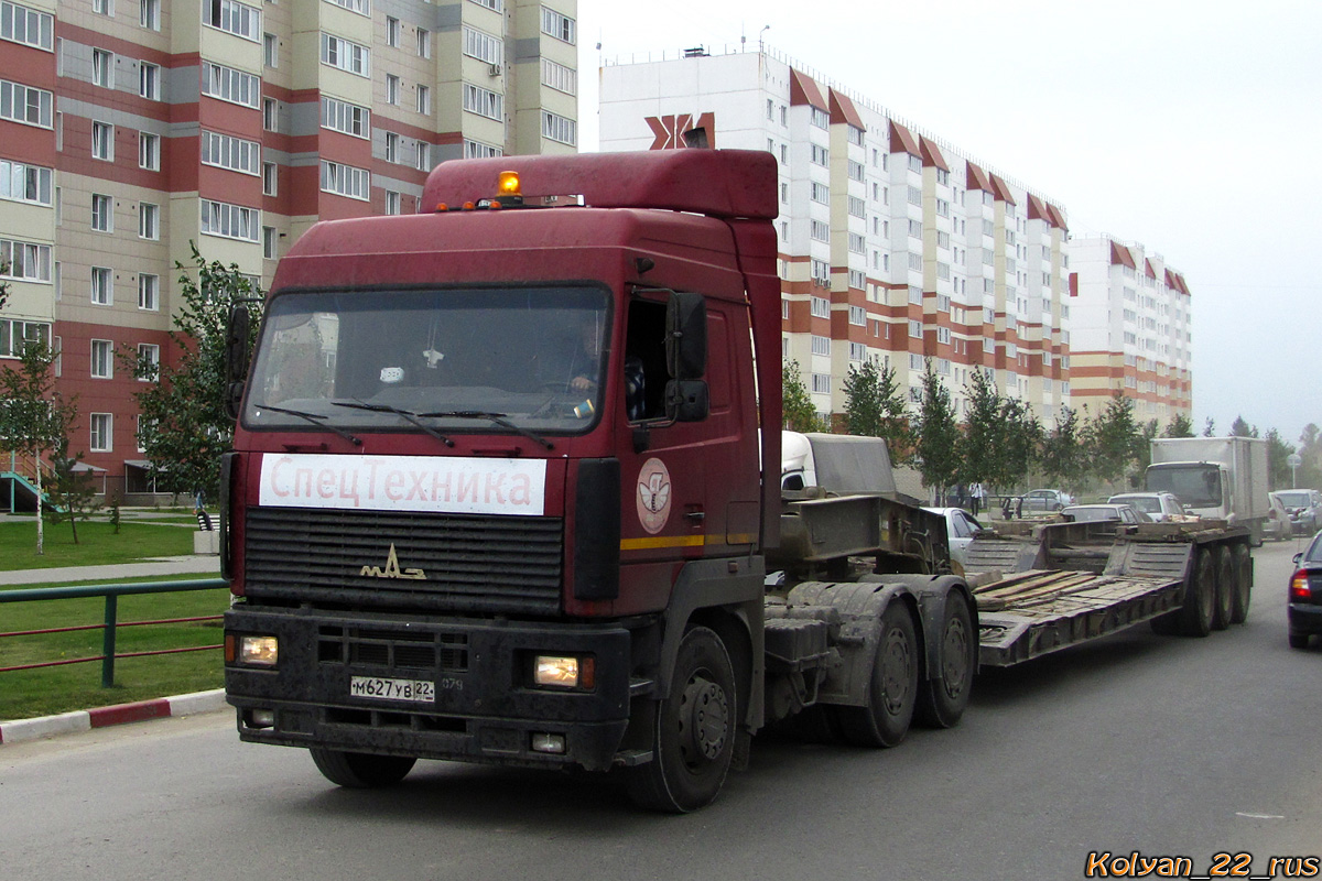 Алтайский край, № М 627 УВ 22 — МАЗ-6430A5