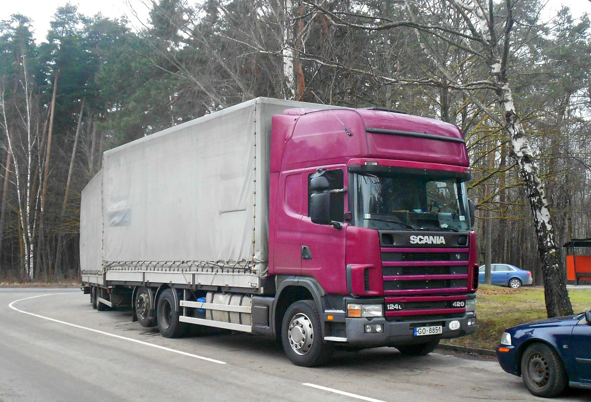 Латвия, № GO-8851 — Scania ('1996) R124L