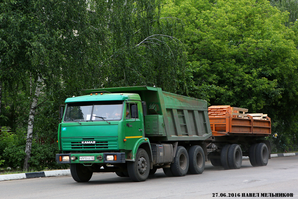 Нижегородская область, № Х 910 ОЕ 52 — КамАЗ-65115-01 [65115A]