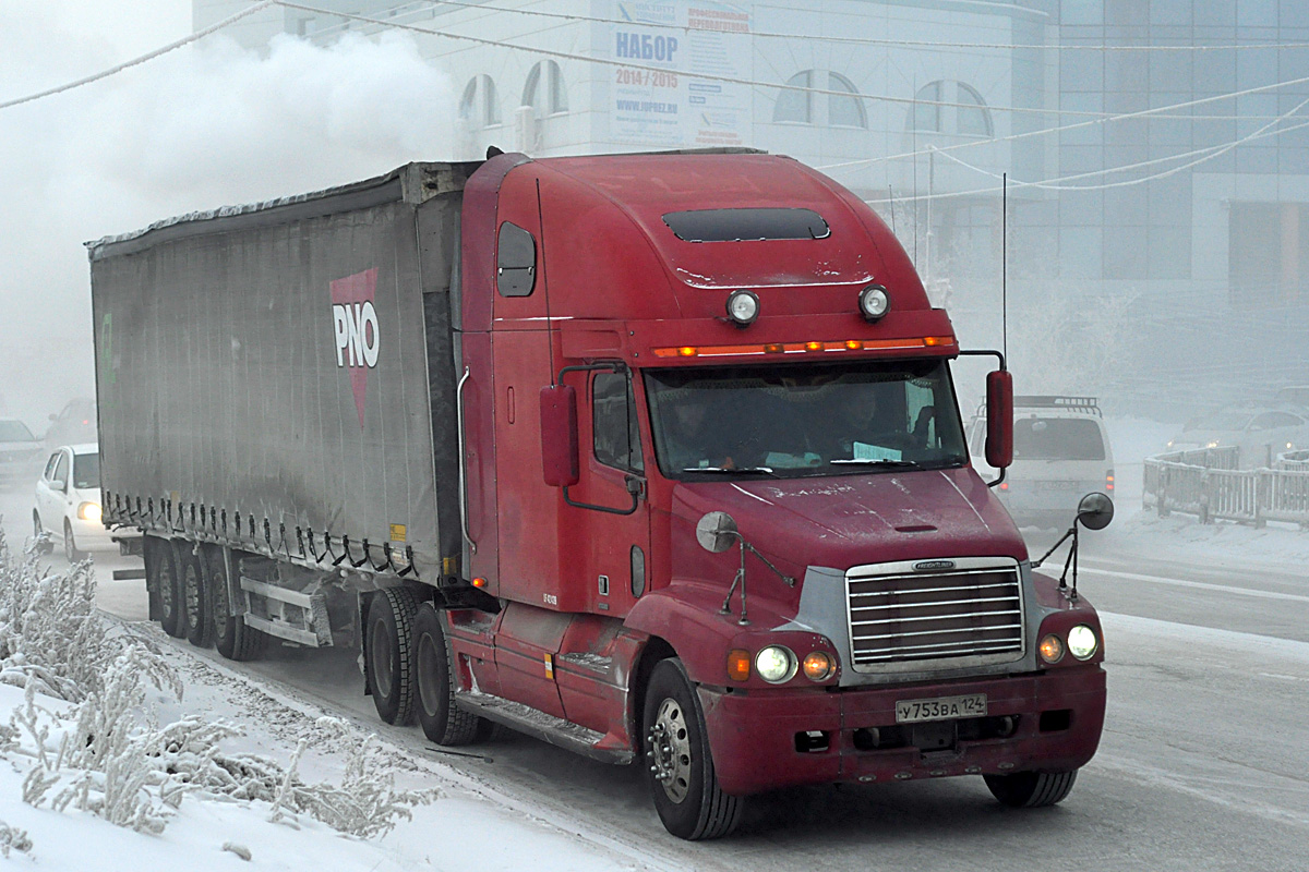 Красноярский край, № У 753 ВА 124 — Freightliner Century Class