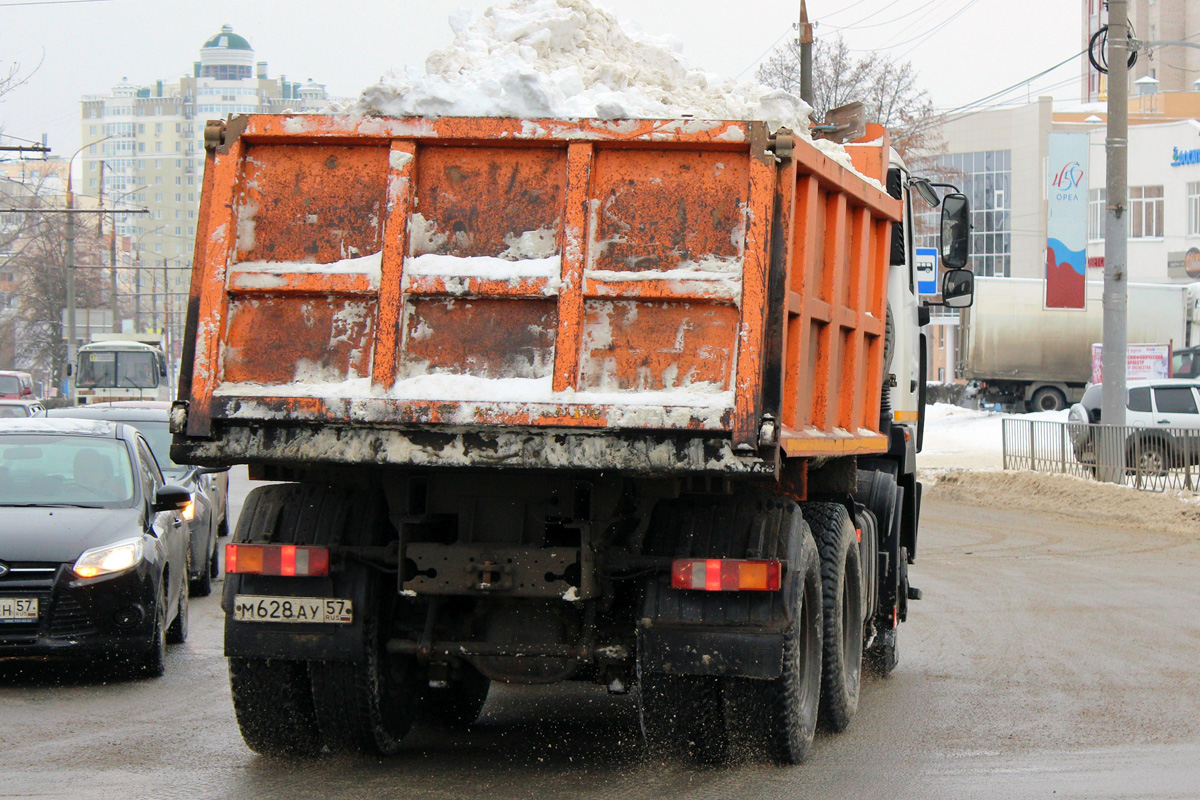 Орловская область, № М 628 АУ 57 — МАЗ-6501 (общая модель)