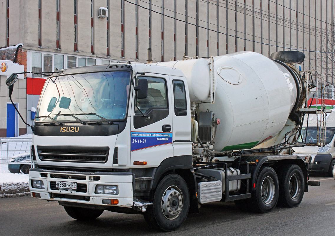 Тульская область, № Н 980 ОК 71 — Isuzu Giga CYZ