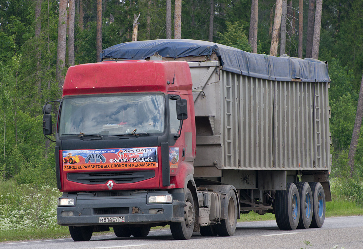 Тульская область, № М 814 ЕУ 71 — Renault Premium ('1996)